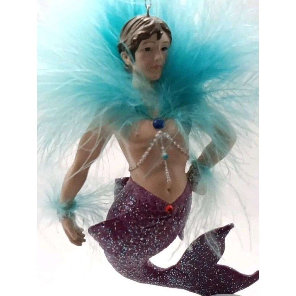 Rare December Diamonds Jonathon Drag Merman Ornament With Box 2006 Retired